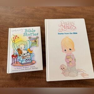 Precious Moments Bible Stories Book and Really Woolly Bible Stories